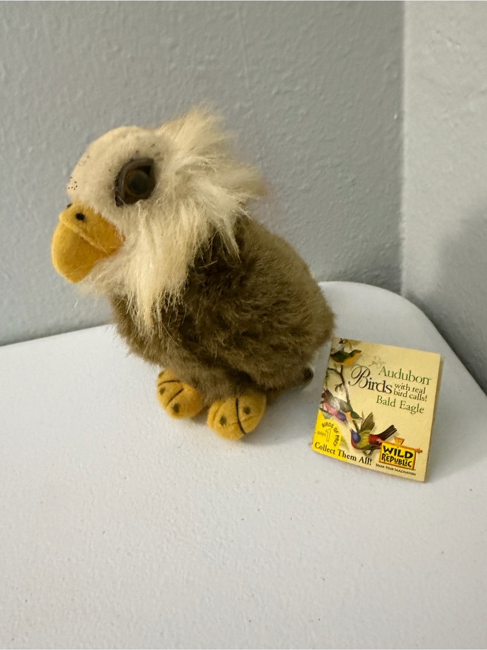 Wild Republic Audubon Plush Bald Eagle - Brown, White & Yellow